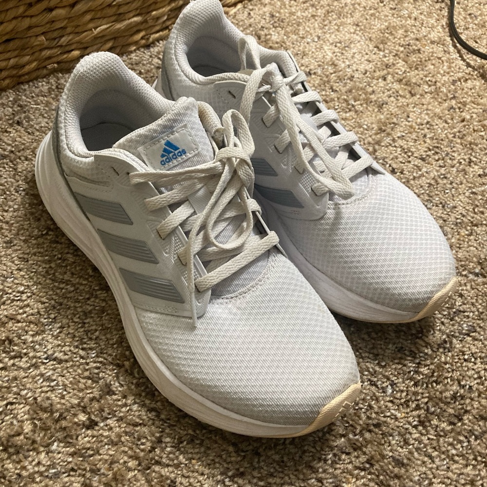 Adidas grey and white with peach bottoms  Running Shoes